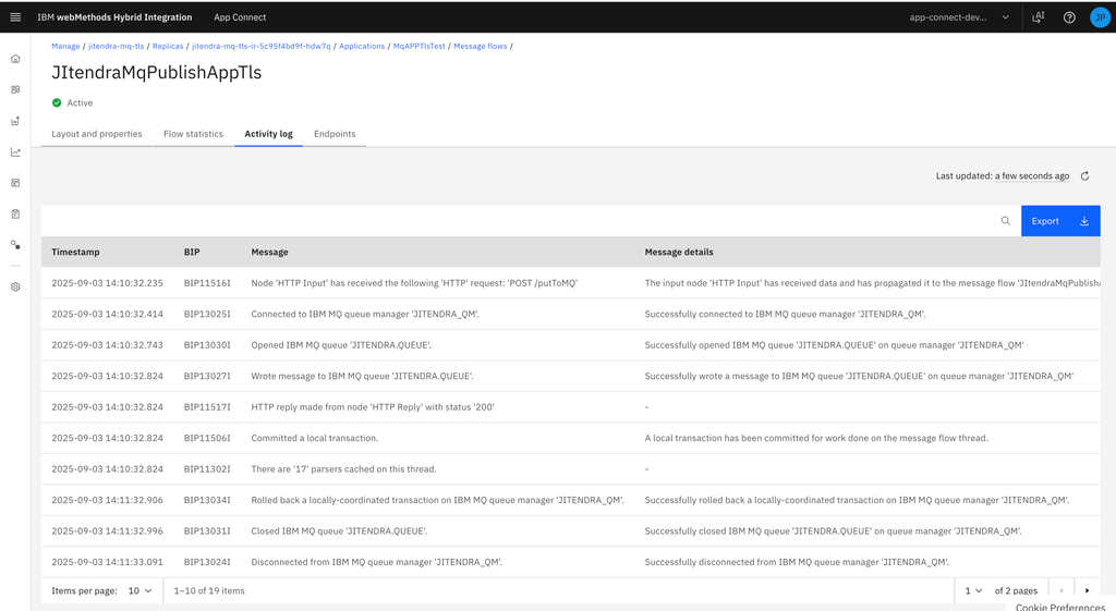 IWHI Activity Log